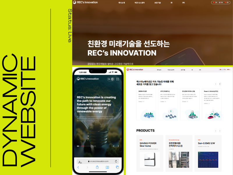RECS Innovation Multilingual Website
